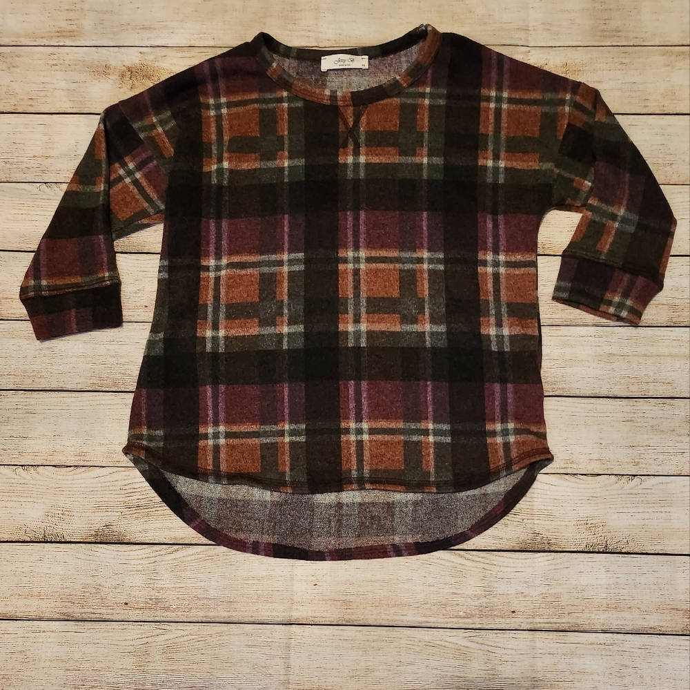 Jessy B Plaid Top
